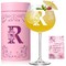 Personalized Initial Wine Glass for Women - 20 oz Stemmed Monogrammed Glass, Customized Engraved Gift for Mom, Wife, Friend, Her - Birthday, Mother’s Day, Wine Lover Gift